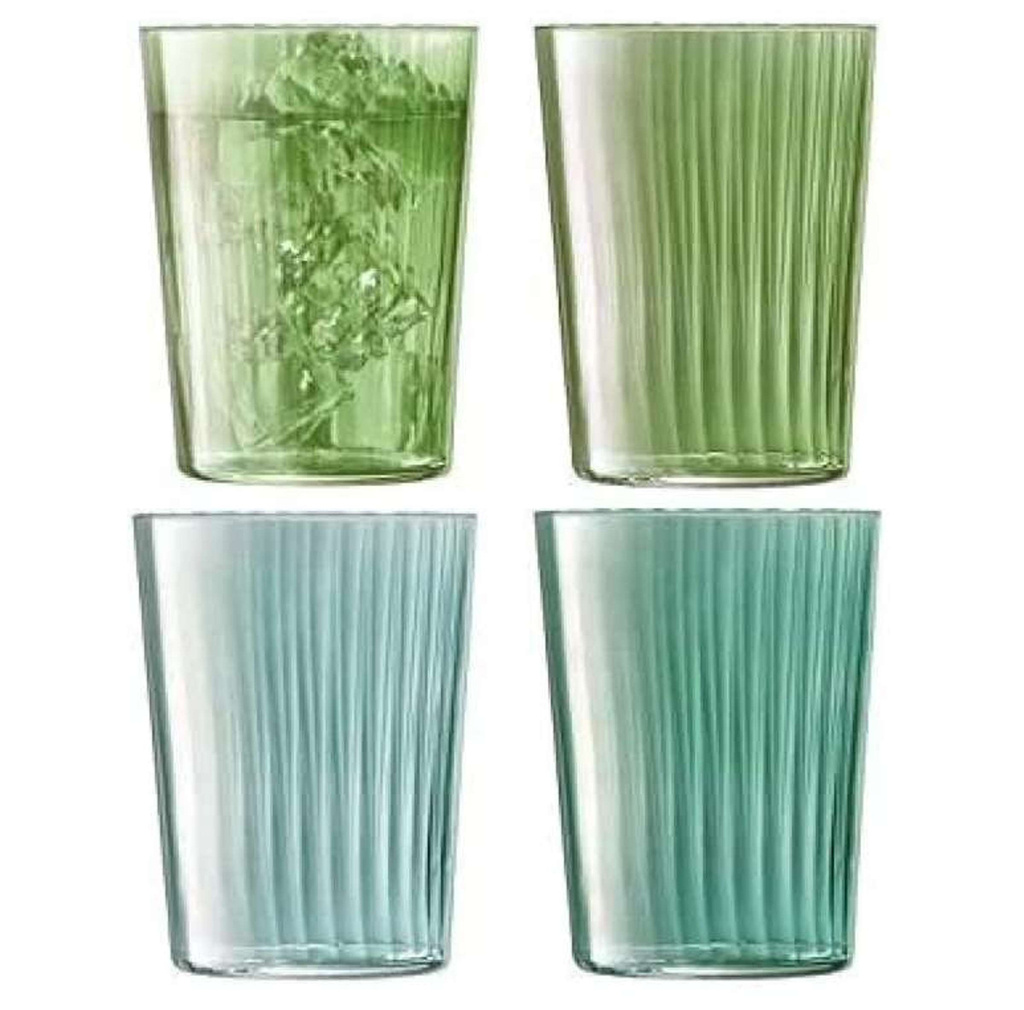 L.S.A. Gems Tumbler Glas 560 ml Set van 4 Stuks Assorti