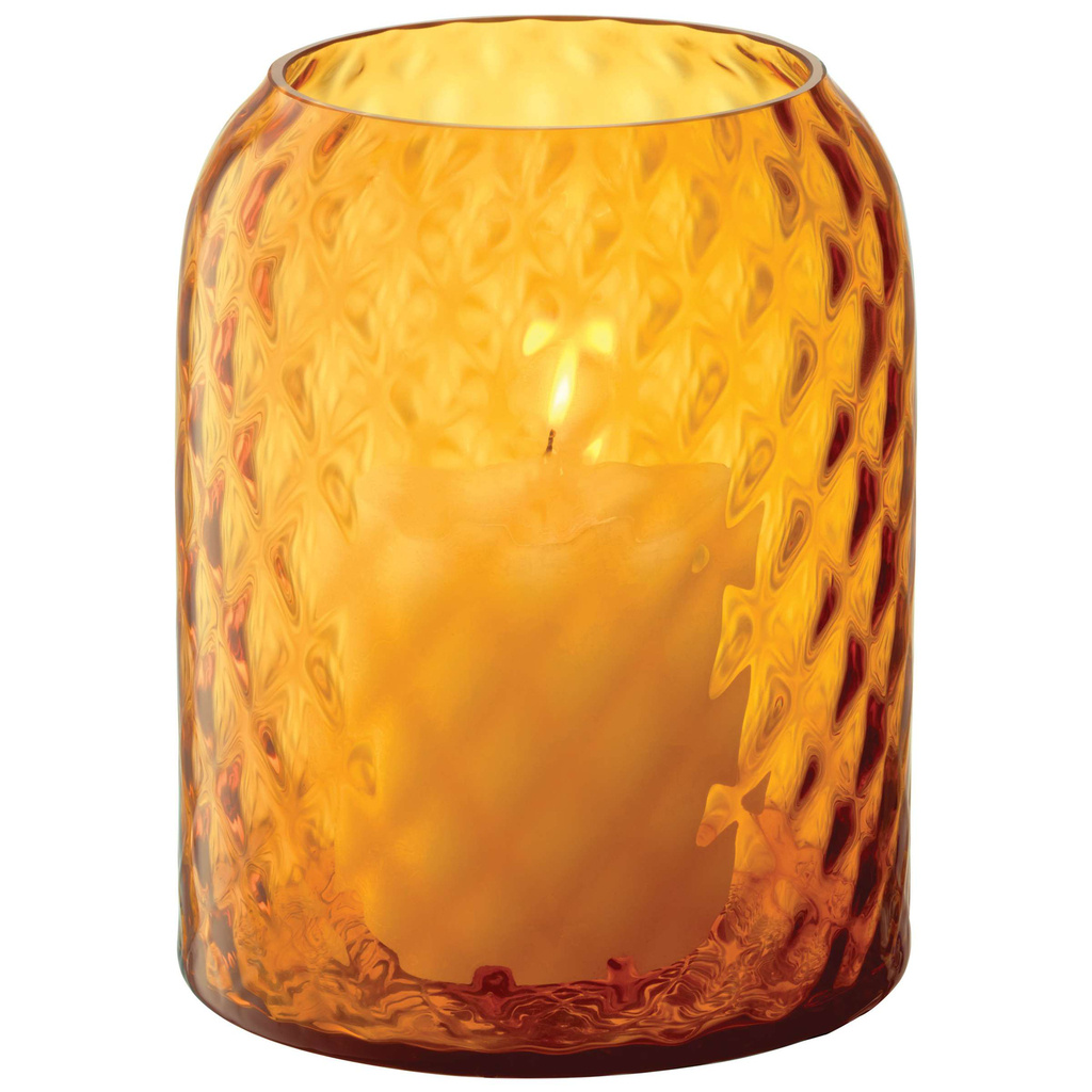 L.S.A. Dapple Vaas 16 cm Sun Amber