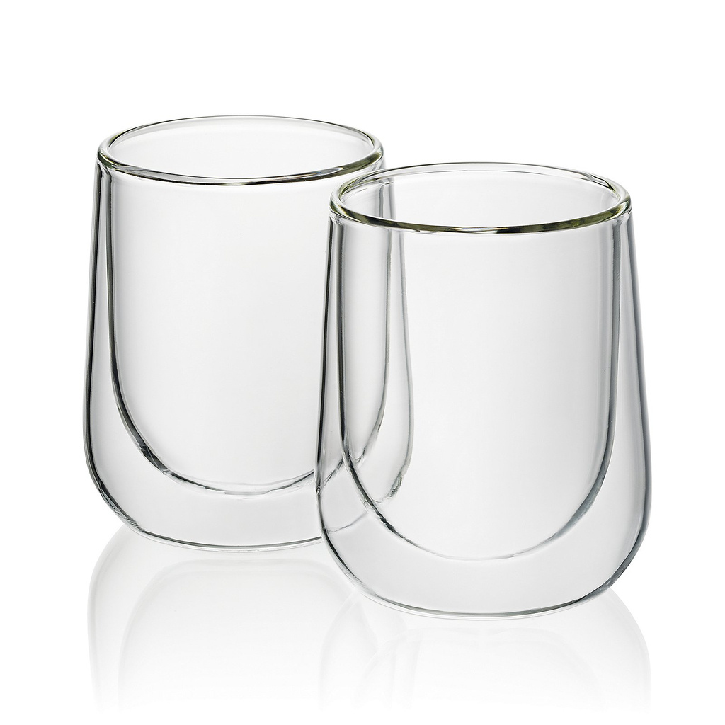 Kela Keuken Fontana Cappuccino Glas Dubbelwandig 180 ml Set van 2 Stuks