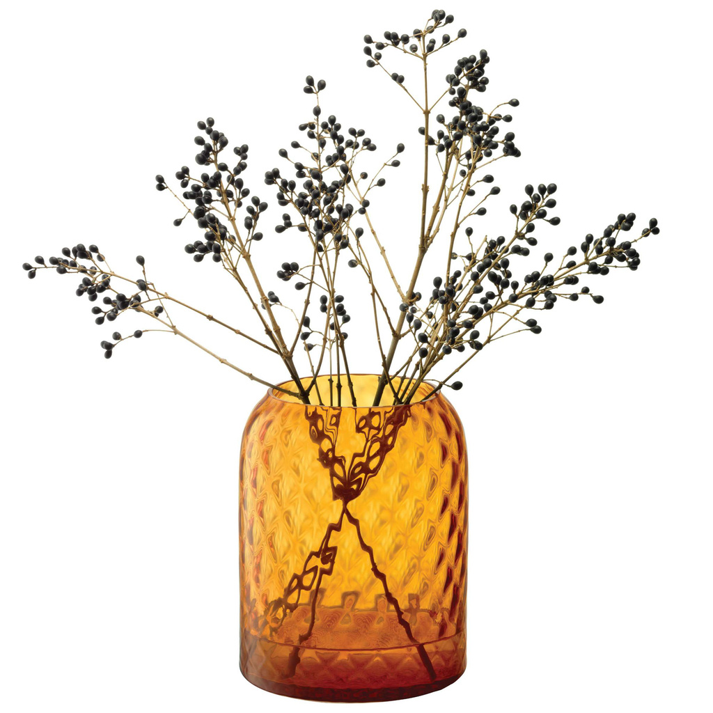 L.S.A. Dapple Vaas 16 cm Sun Amber