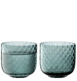 L.S.A. Dapple Waterglas 300 ml Set van 2 Stuks Water Blue