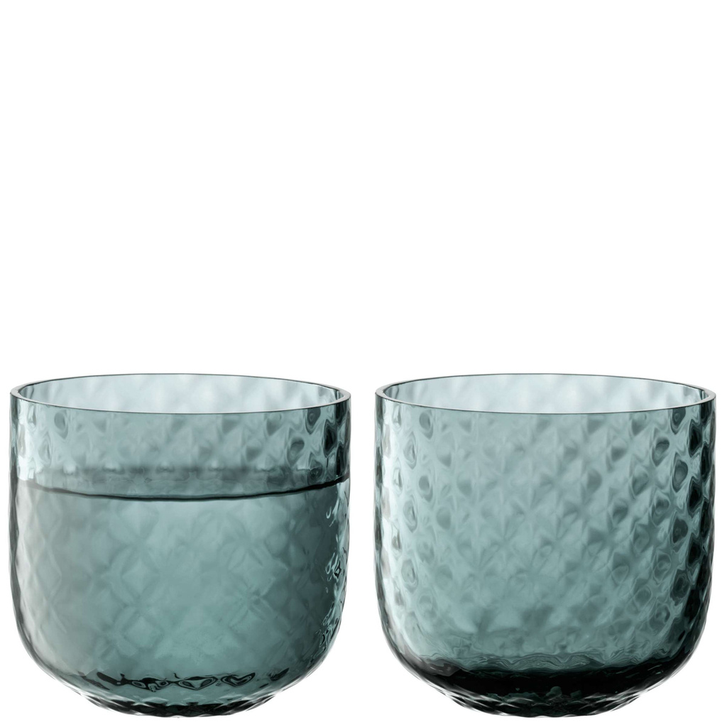 L.S.A. Dapple Waterglas 300 ml Set van 2 Stuks Water Blue