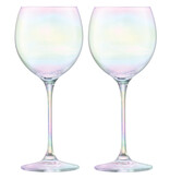 L.S.A. Polka Wijn Glas 400ml Set van 4 Stuks Assorti