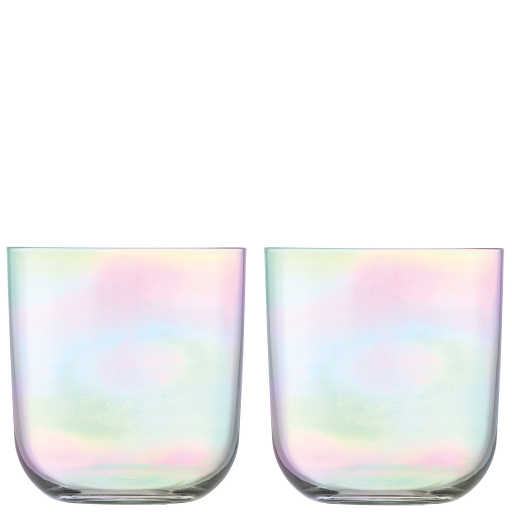 L.S.A. Polka Water Glas 420ml Set van 4 Stuks Assorti