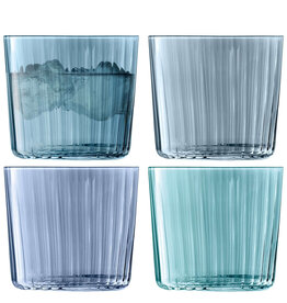 L.S.A. Gems Tumbler Glas 310 ml Set van 4 Stuks Assorti