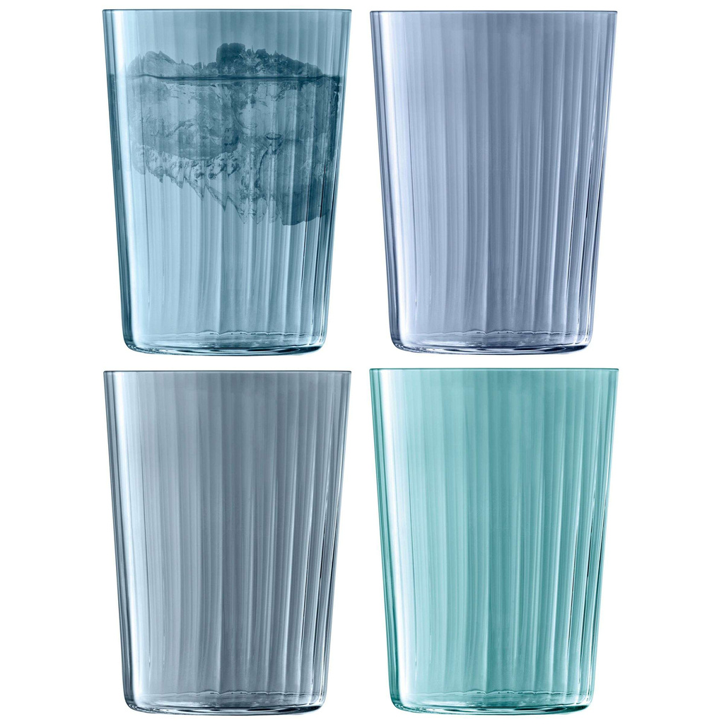 L.S.A. Gems Tumbler Glas 560 ml Set van 4 Stuks Assorti