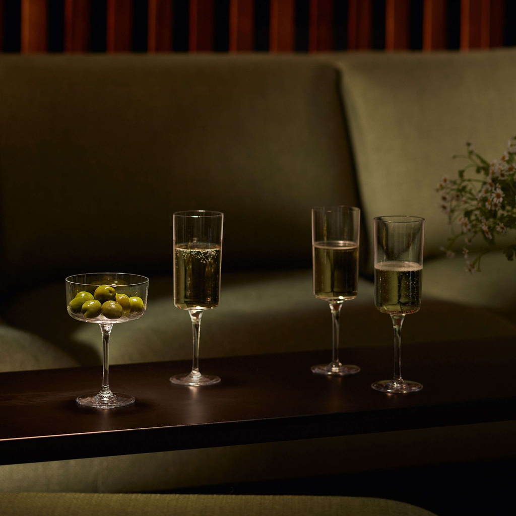L.S.A. Gio Champagne Flute 210 ml Set van 4 Stuks