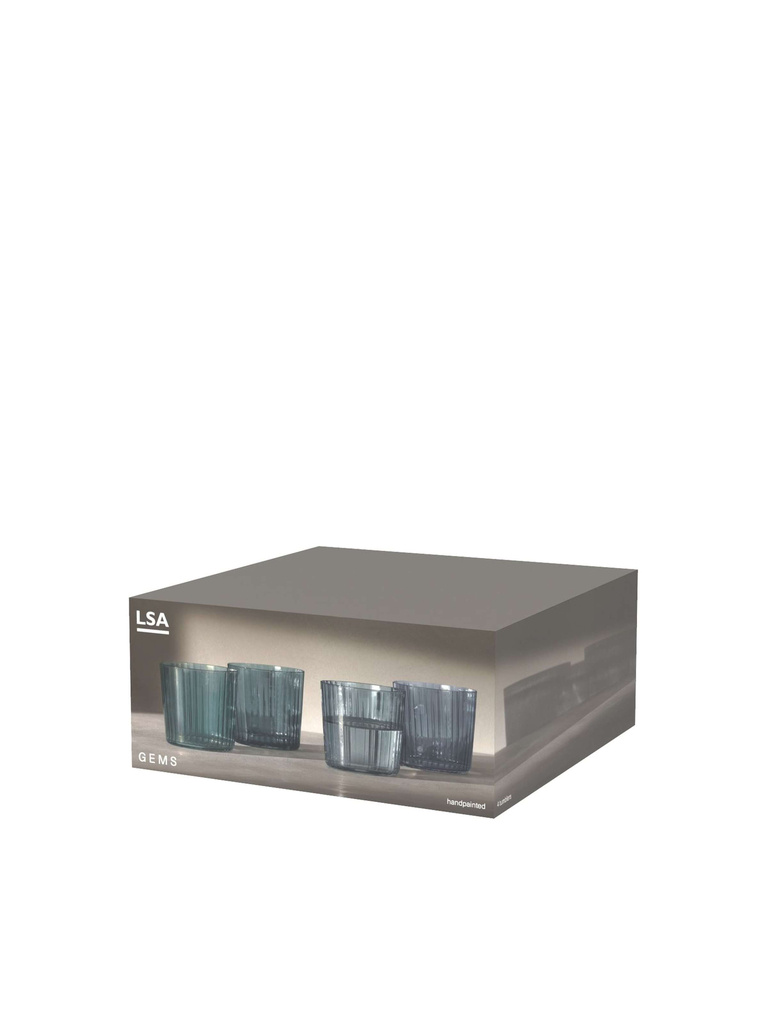 L.S.A. Gems Tumbler Glas 310 ml Set van 4 Stuks Assorti