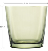 Zwiesel Glas Zwiesel Glas Together Waterglas olijfgroen 42 - 0.367 Ltr - 4 stuks