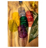 crystalex  Multicolor kristallen waterglazen 300 ml.  Set van 6 stuks
