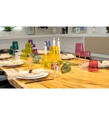 crystalex Multicolor kristallen wijnglazen 400 ml. Set van 6 stuks 