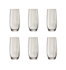 crystalex Waterfall  kristallen waterglazen 350 ml. Set van 6 stuks