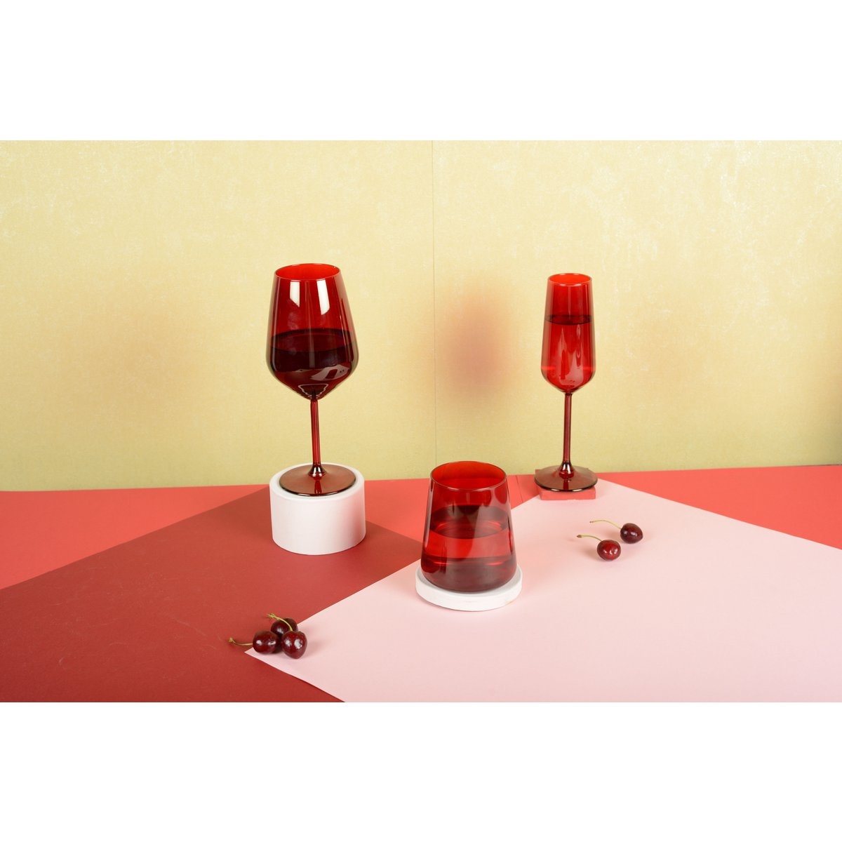 Aulica Red Beauty champagne fluiten - set van 6