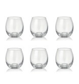 crystalex 380 ml Peony's Low Water Glazen set van 6