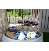 Wijnglas 350 ml waterval - veel 6