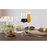 Champagne fluiten vergulde rand 210 ml - veel 6