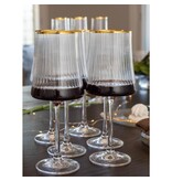 360 ml vergulde randwijn - veel van 6