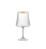 360 ml vergulde randwijn - veel van 6