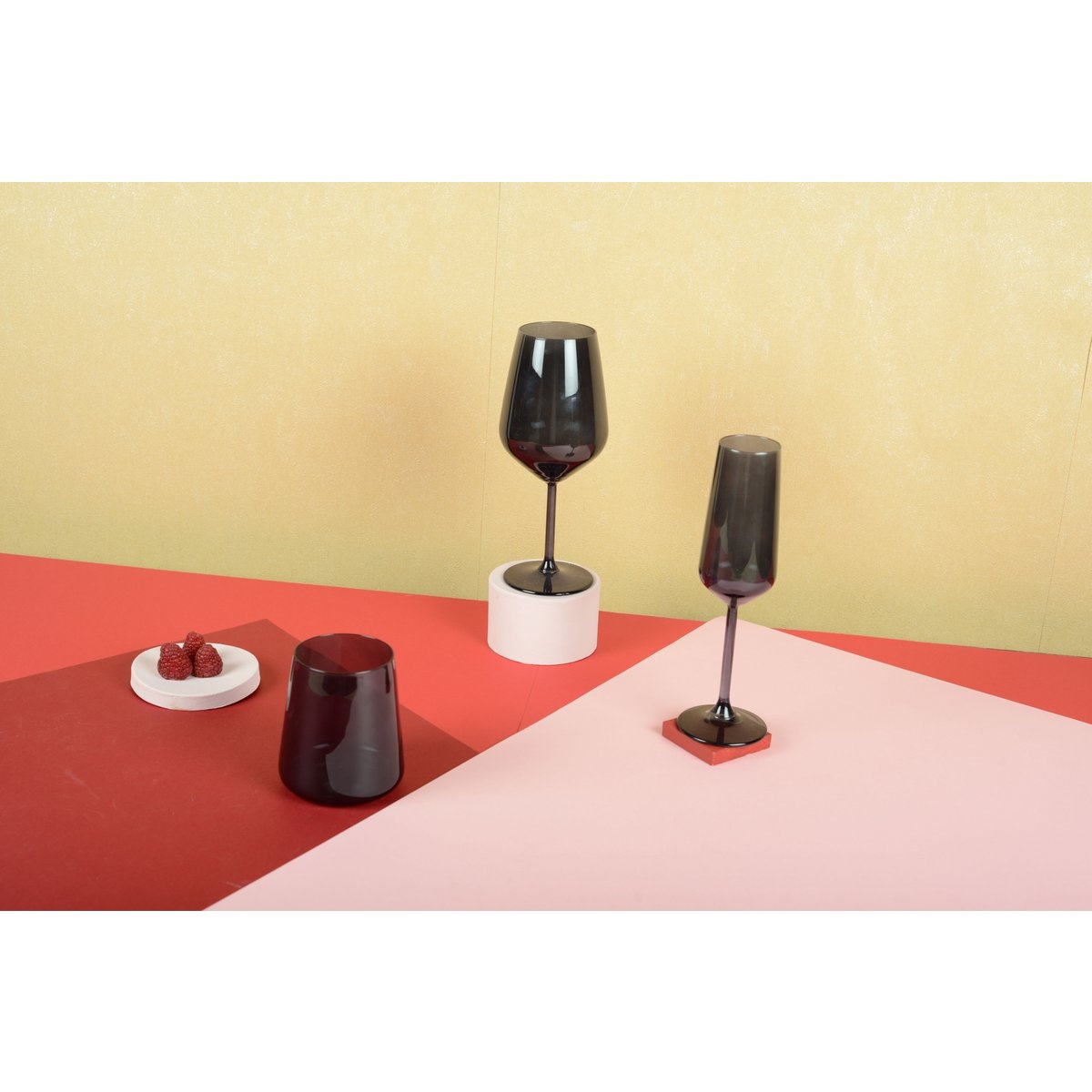 Black Champagne Flutes - Set van 6