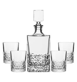 Aulica Whisky Set Bubbles – Karaf 850 ml + 4 Glazen (280 ml)