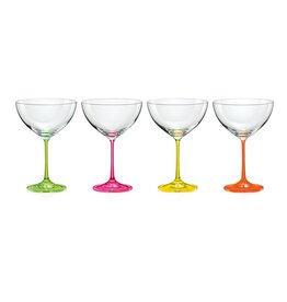 340 ml neon cocktailglazen - veel van 4