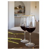 Gegraveerde wijnglazen Vine Gilded - set van 2