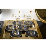 Zwarte en gouden theekopjes - veel 6