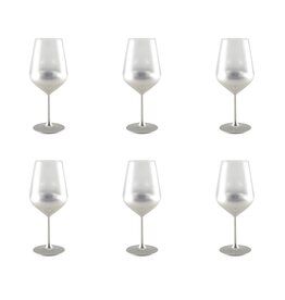Glow zilveren wijnglazen - veel 6