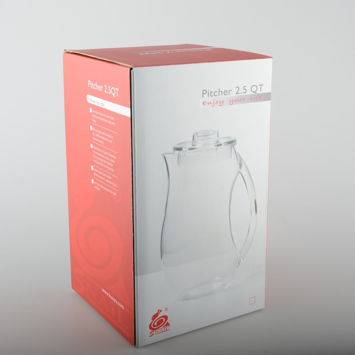 Pichet met acrylfilter 18,5x13.5x26.5cm