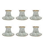 Gouden Filet Tea Cups - veel 6