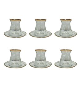 Gouden Filet Tea Cups - veel 6