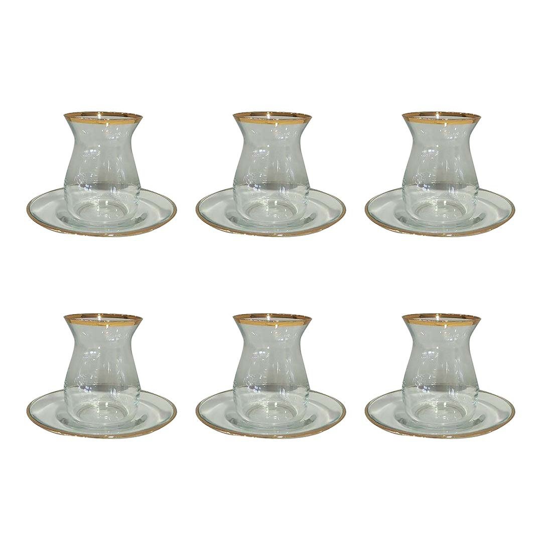 Gouden Filet Tea Cups - veel 6