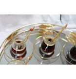 Gouden Filet Tea Cups - veel 6