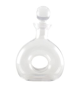 Glazen whisky karaf met een gat van 19x27,5 cm