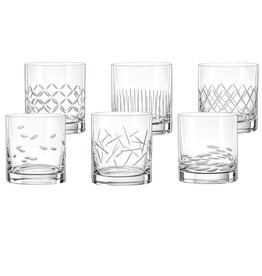 crystalex Minsk Crystal Whisky Gläser 280ml - Set mit 6 Stück