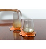 Hoge afgebroken waterglazen - veel van 6