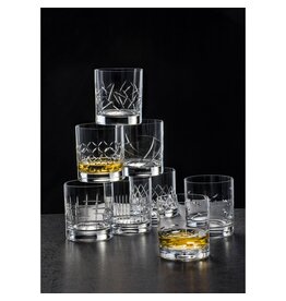 crystalex Minsk Crystal Whisky Gläser 280ml - Set mit 6 Stück