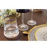 350 ml vergulde randglazen - veel 6