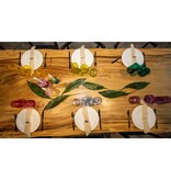 crystalex Kristallen Champagne coupes Colors met vergulde rand. 6 stuks. 220ml