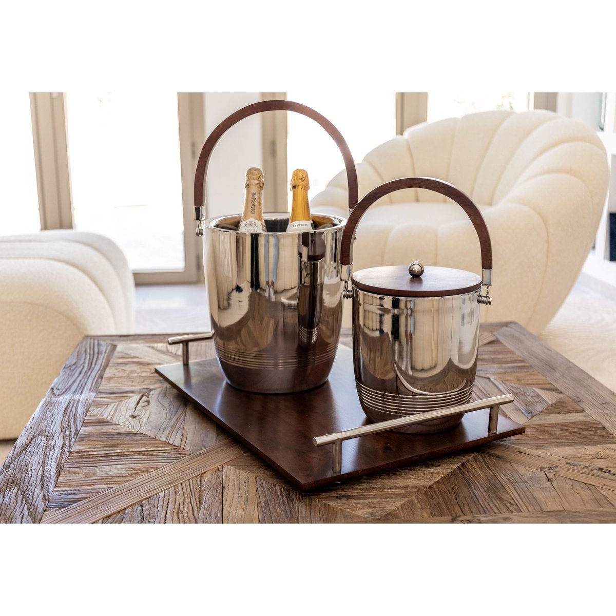 Aulica IJsemmer met houten handvat 25x25x28cm