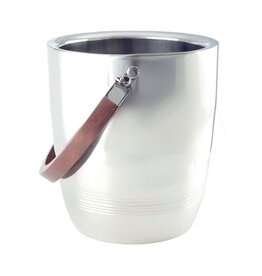 IJsemmer met dubbele muur met 19x19x24cm houten inham en deksel