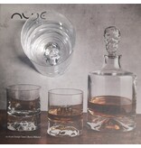 Nude Glass – Totenkopf Whiskeyset Shadow – Karaffe 1,25 L + 2 Gläser