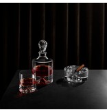 Nude Glass – Doodshoofd Whisky set Shadow – Karaf 1,25 L + 2 Glazen