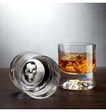 Nude Glass – Totenkopf Whiskeyset Shadow – Karaffe 1,25 L + 2 Gläser