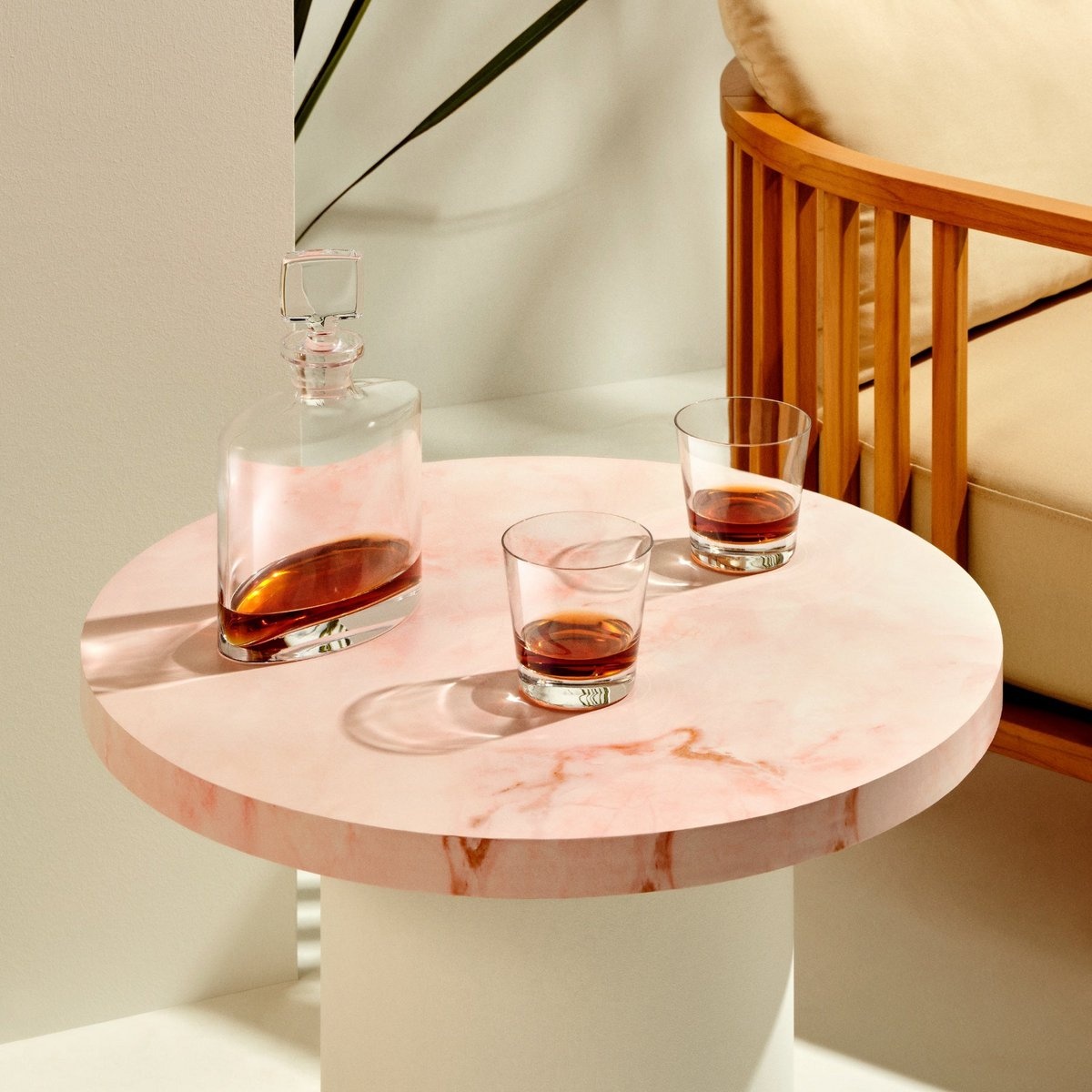 Nude Glass Nude Glass –Oval & Rocks  Whisky cadeau set – Karaf 1 L + 2 Glazen