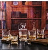 Aulica Glazen whisky set met karaf 850 ml en 4 glazen 300 ml