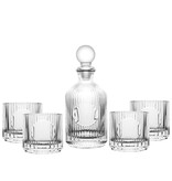 Aulica Stripes Whisky Glazen Set – 1 Karaf 600 ml & 4 Glazen 330 ml