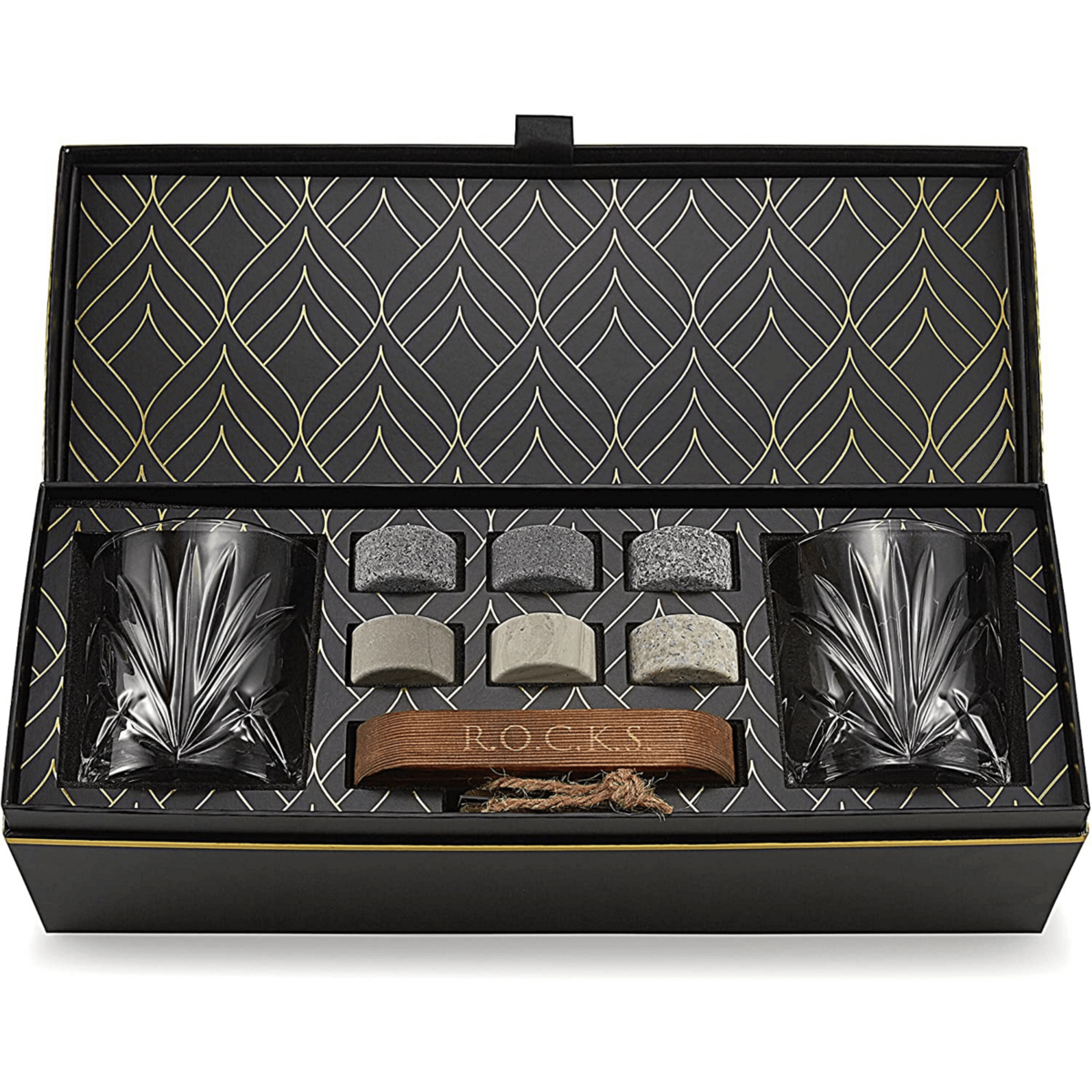Rocks The Connoisseur's Set - Palm Whiskey Glass Edition