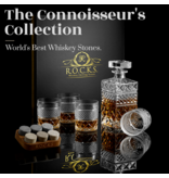 Rocks Rocks Whisky Geschenkset – Karaffe, 4 Gläser & Kühlsteine