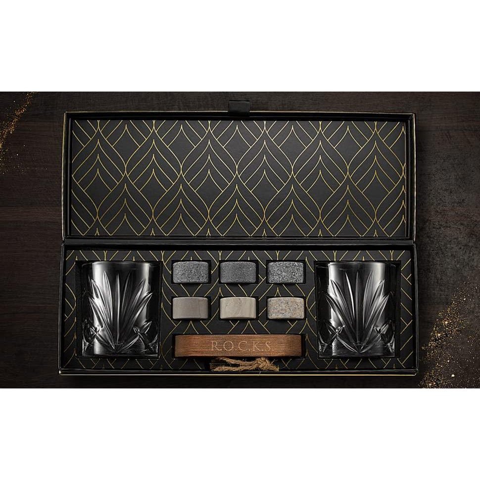 Rocks The Connoisseur's Set - Palm Whiskey Glass Edition